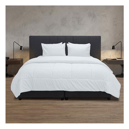 ชุดผ้าปูที่นอน 6 ฟุต 6 ชิ้น PICASSO CLASSIC STYLE ENJOY WHITE