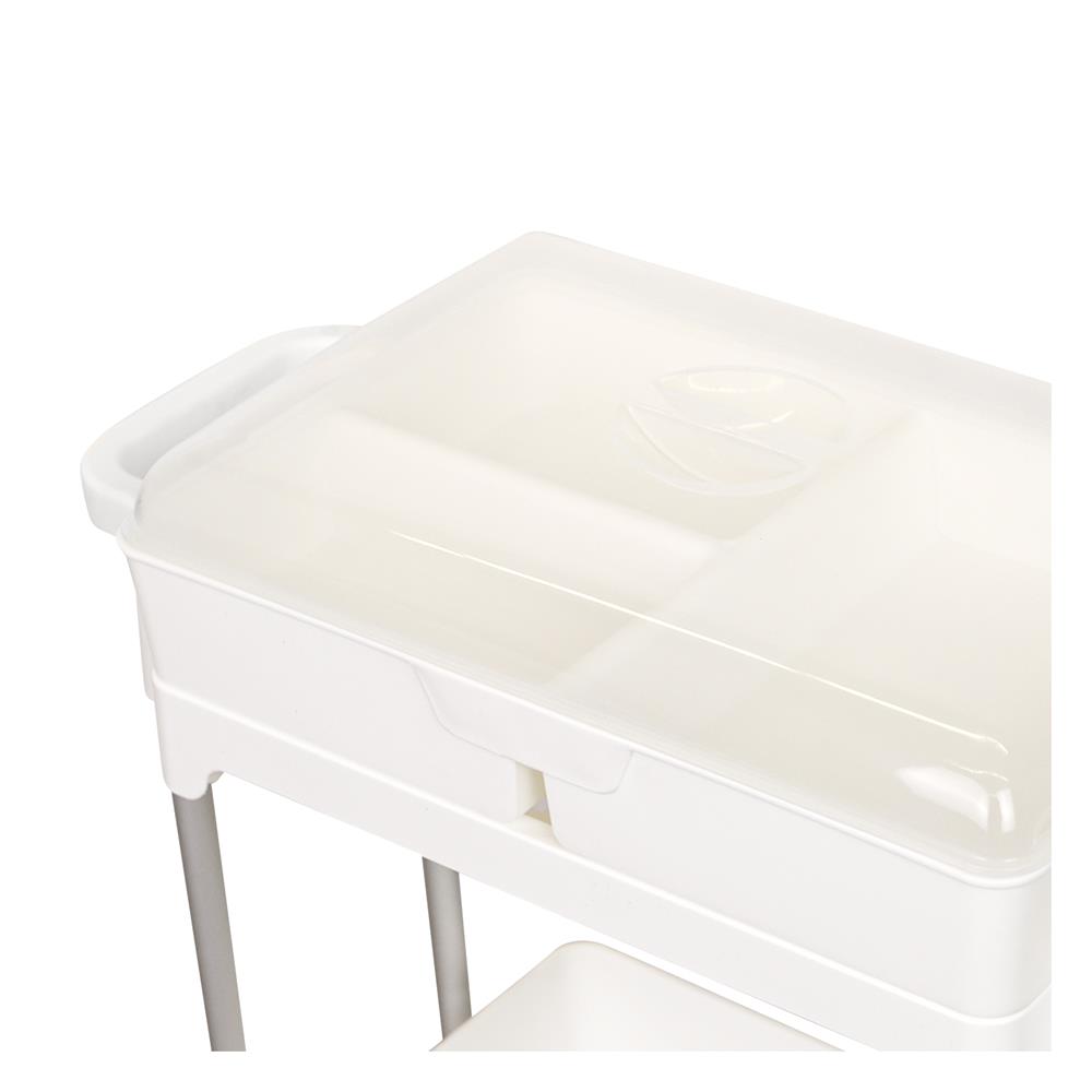 ชั้นวางของ 3 ชั้น มีล้อ KECH COMFY 45X21X80 ซม. สีขาว