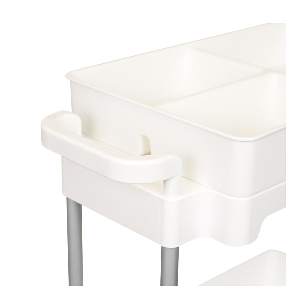 ชั้นวางของ 3 ชั้น มีล้อ KECH COMFY 45X21X80 ซม. สีขาว