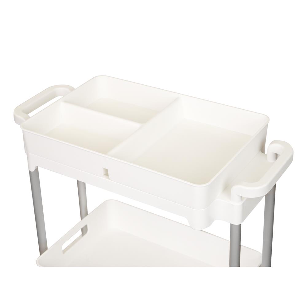 ชั้นวางของ 3 ชั้น มีล้อ KECH COMFY 52X25X83 ซม. สีขาว