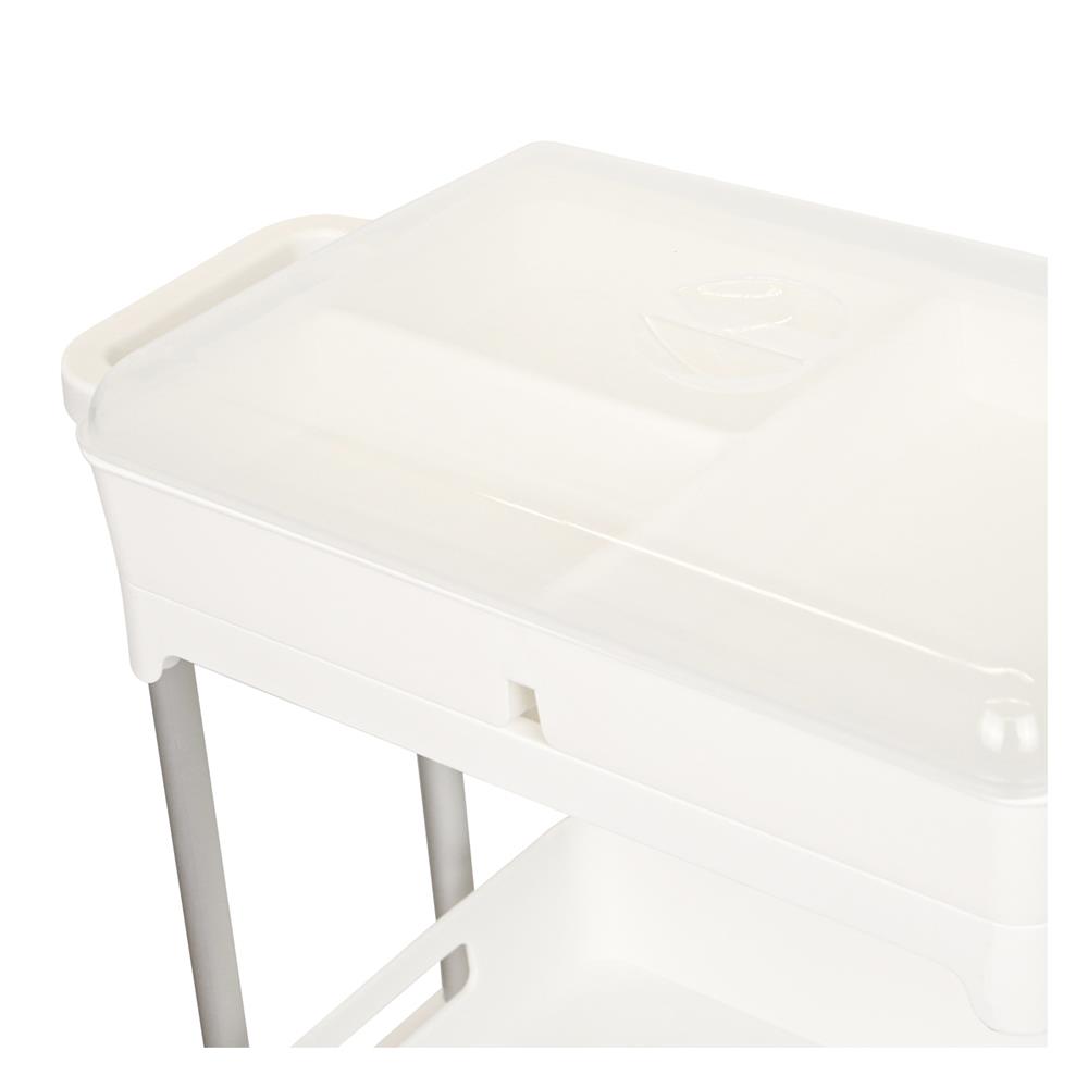 ชั้นวางของ 3 ชั้น มีล้อ KECH COMFY 52X25X83 ซม. สีขาว