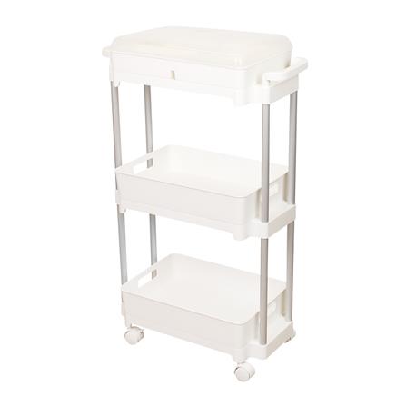 ชั้นวางของ 3 ชั้น มีล้อ KECH COMFY 52X25X83 ซม. สีขาว_0
