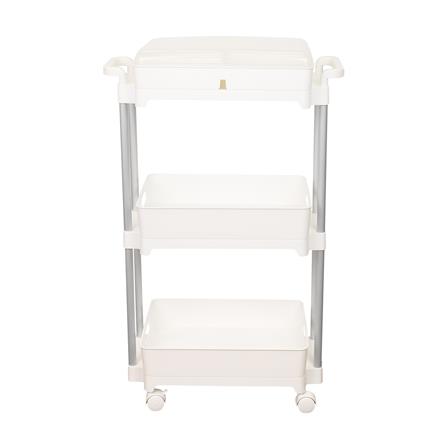 ชั้นวางของ 3 ชั้น มีล้อ KECH COMFY 52X25X83 ซม. สีขาว_1