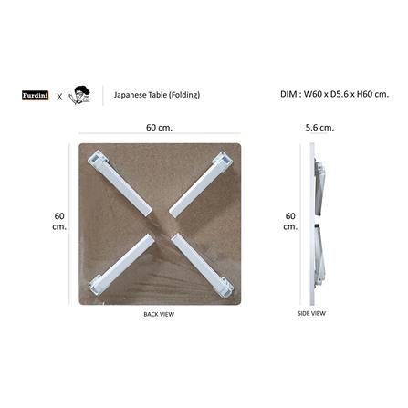 โต๊ะญี่ปุ่น FURDINI ลาย JEEP 60x60 ซม._6