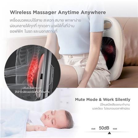 เบาะนวดอเนกประสงค์ MAKOTO D260C สีครีม_4