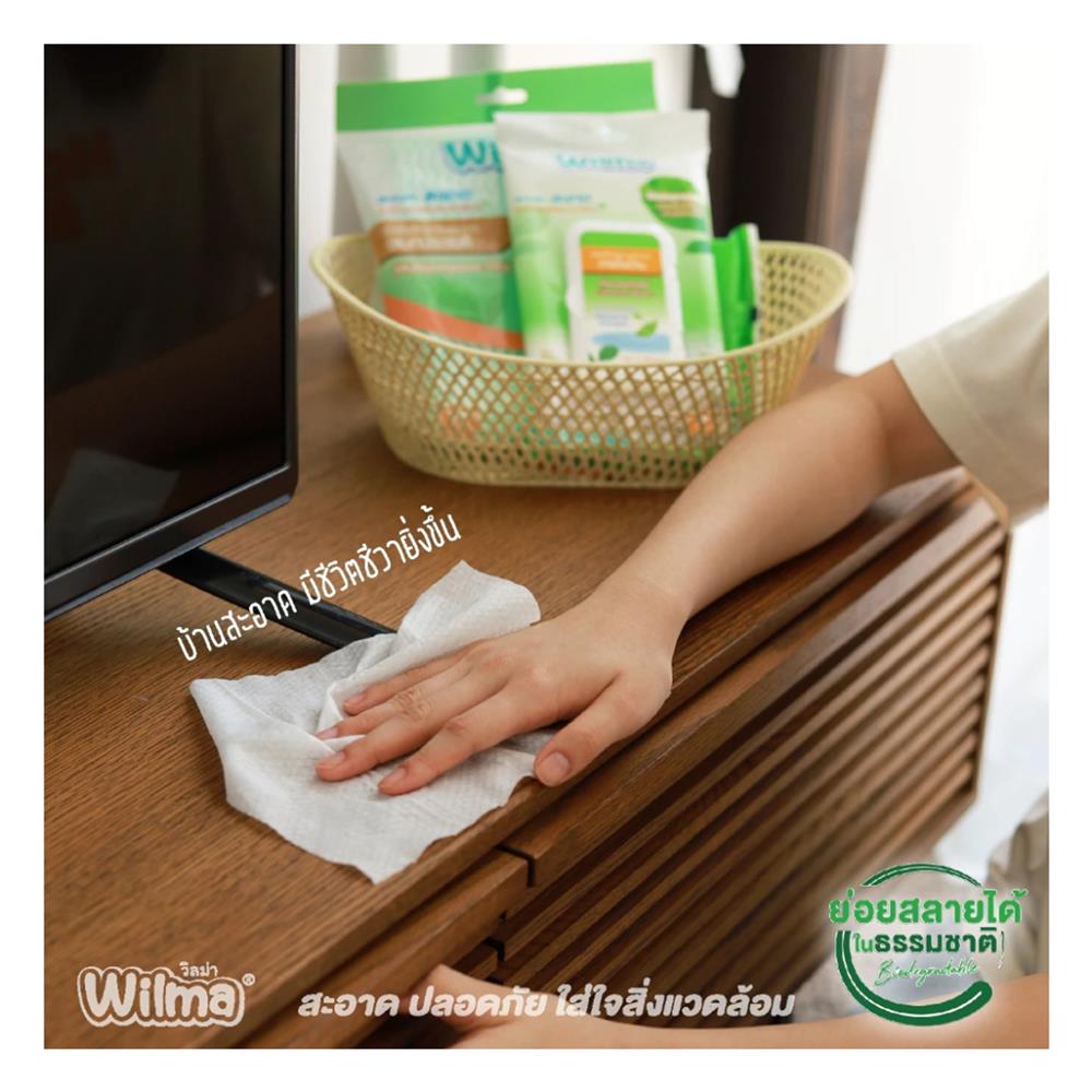 ผ้าเช็ดทำความสะอาดภายในบ้าน WILMA 30 แผ่น