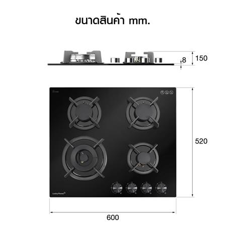 เตาฝังแก๊ส LUCKY FLAME LGS-944 60 ซม._5
