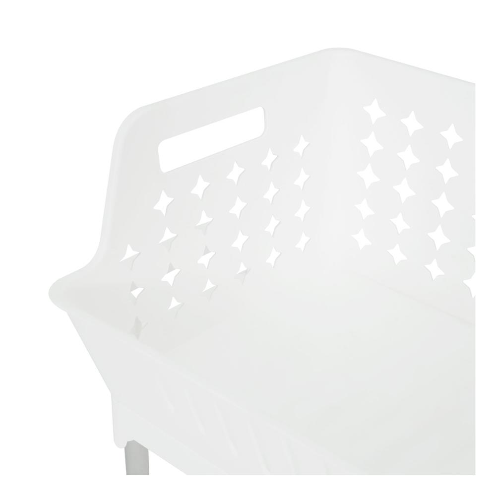 ชั้นตะกร้าวางของ 3 ชั้น มีล้อ KECH WAGON 53X29X95 ซม. สีขาว