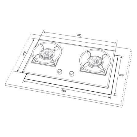เตาฝังแก๊ส MEX V7828MHR 78 ซม._4