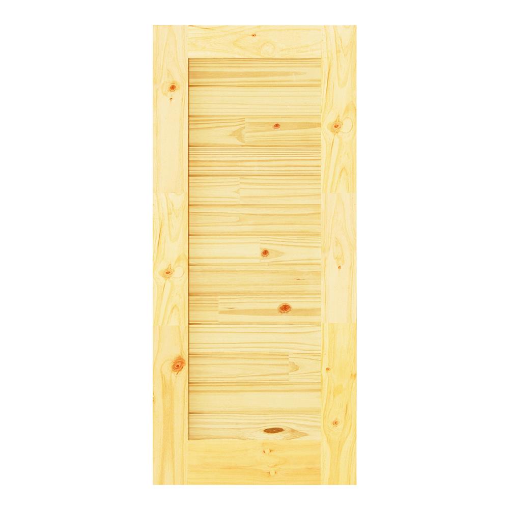 ประตูไม้สนนิวซีแลนด์ D2D ECO PINE-EZERO 29BJ 100X200 ซม. สีธรรมชาติ ไม่เจาะลูกบิด