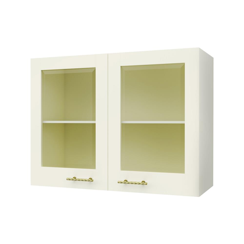 ตู้แขวนคู่บานกระจก JUPITER GOLD GLORY 80x60 ซม. สีครีม