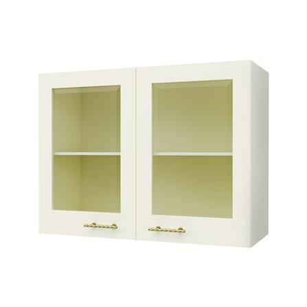 ตู้แขวนคู่บานกระจก JUPITER GOLD GLORY 80x60 ซม. สีครีม_0