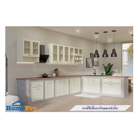 ตู้แขวนคู่บานกระจก JUPITER GOLD GLORY 80x60 ซม. สีครีม_2