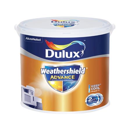 สีน้ำทาภายนอก ชนิดเนียน DULUX WEATHERSHIELD ULTIMA ADVANCE BASE A สีขาว 1 แกลลอน_0
