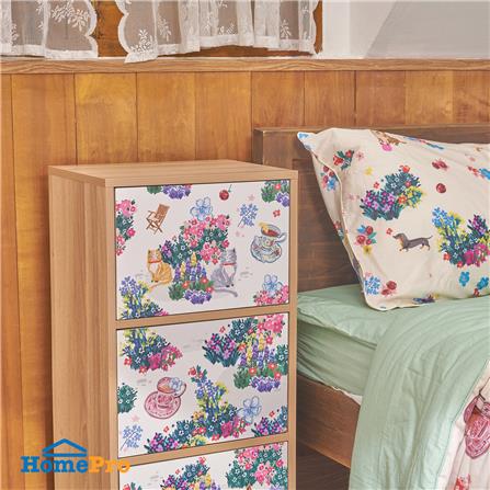 ตู้ 3 บานเปิด FURDINI ลาย JEEP 40x30 ซม. สีไวท์โอ๊ค_7