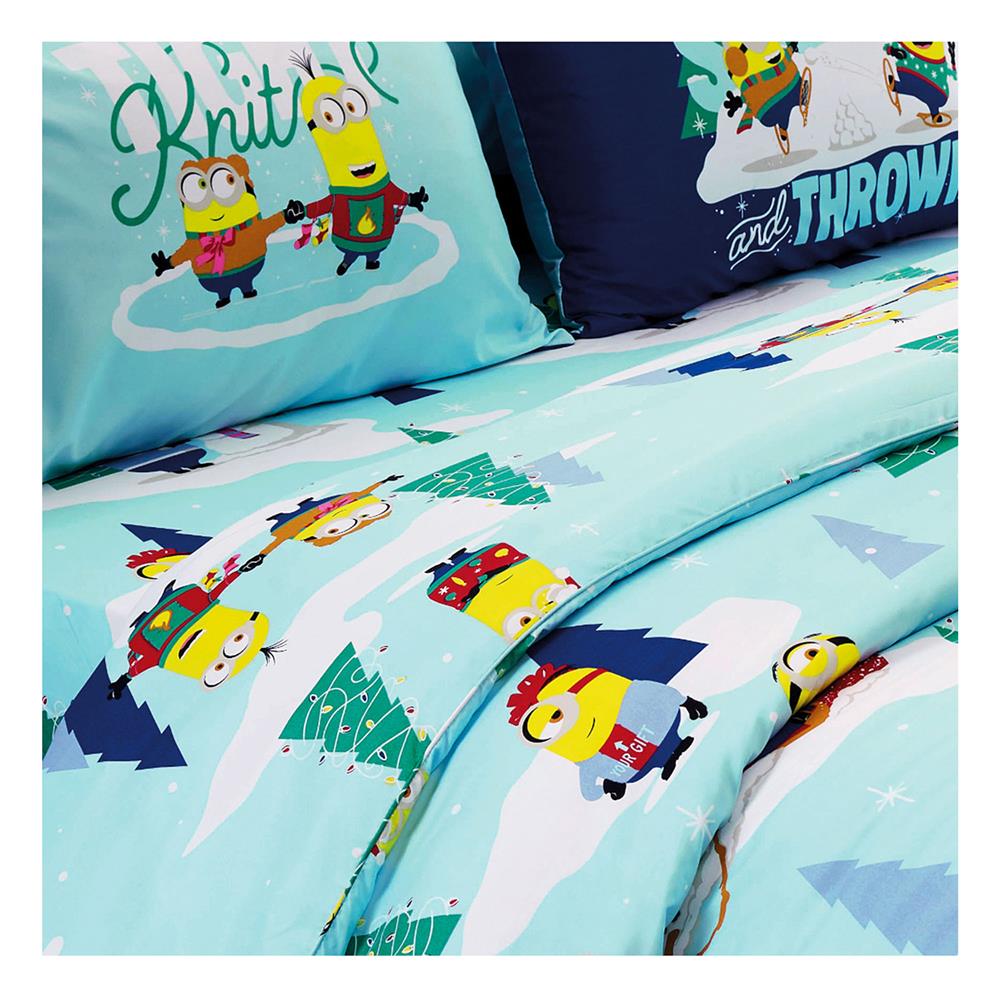 ชุดผ้าปูที่นอน 6 ฟุต 5 ชิ้น FOUNTAIN MINIONS FTC116