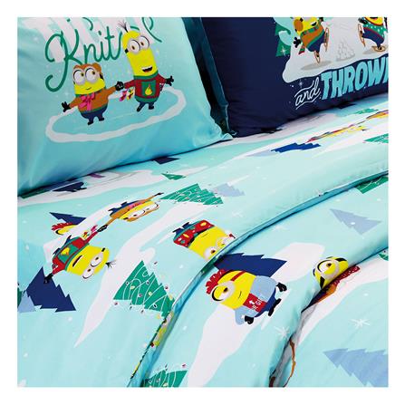 ชุดผ้าปูที่นอน 6 ฟุต 5 ชิ้น FOUNTAIN MINIONS FTC116_1