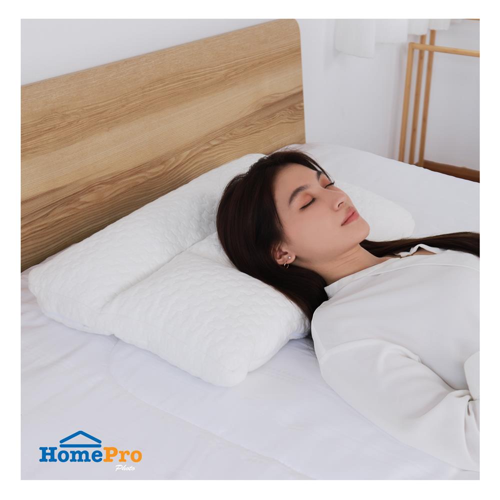 หมอนสุขภาพ PE HOME LIVING STYLE TRINITY 73x48x8 ซม. สีขาว