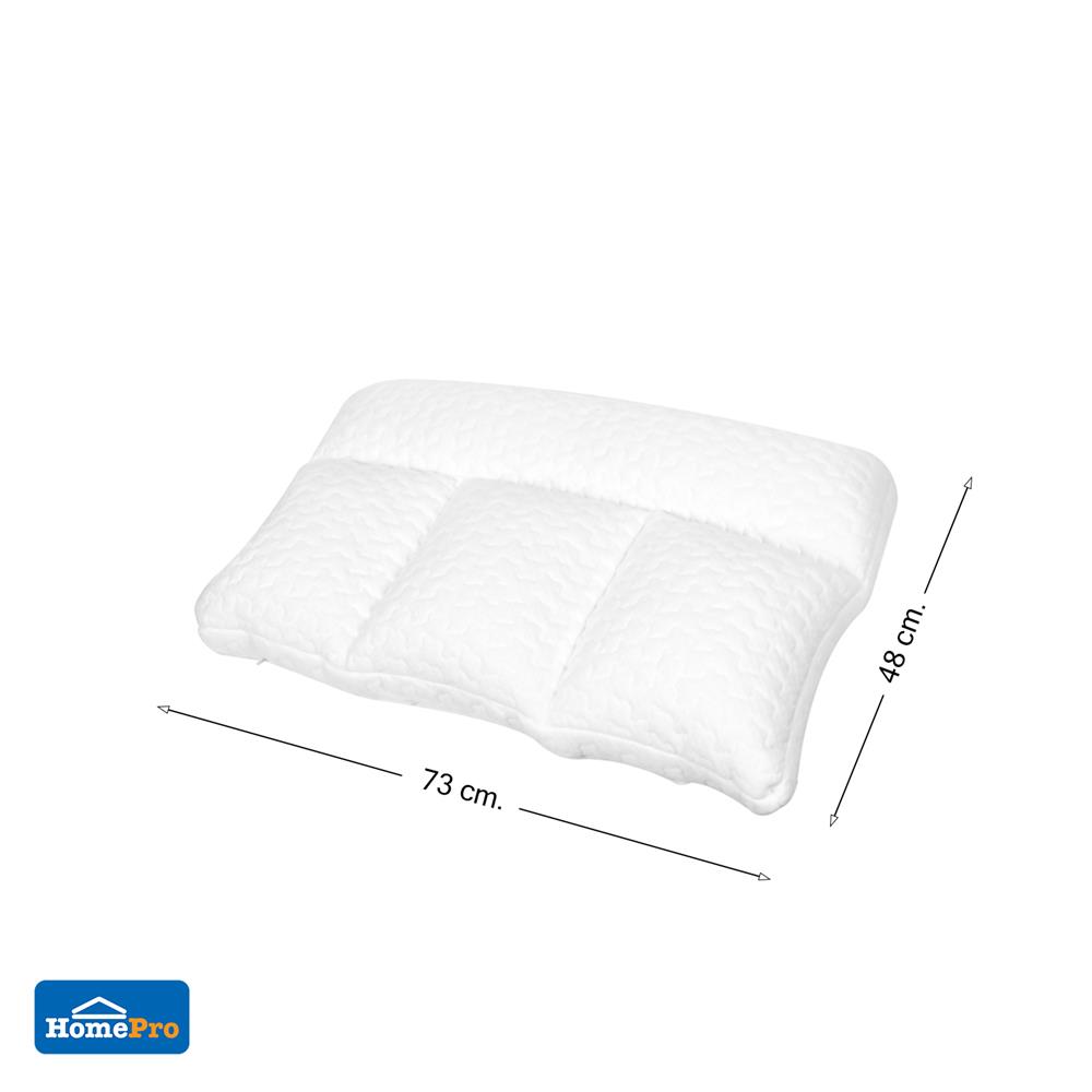 หมอนสุขภาพ PE HOME LIVING STYLE TRINITY 73x48x8 ซม. สีขาว