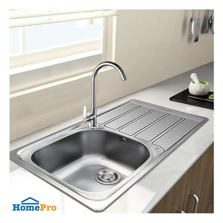 ซิงค์ฝัง 1 หลุม 1 ที่พัก PARNO PAR-AP-8050 สีเงิน_4