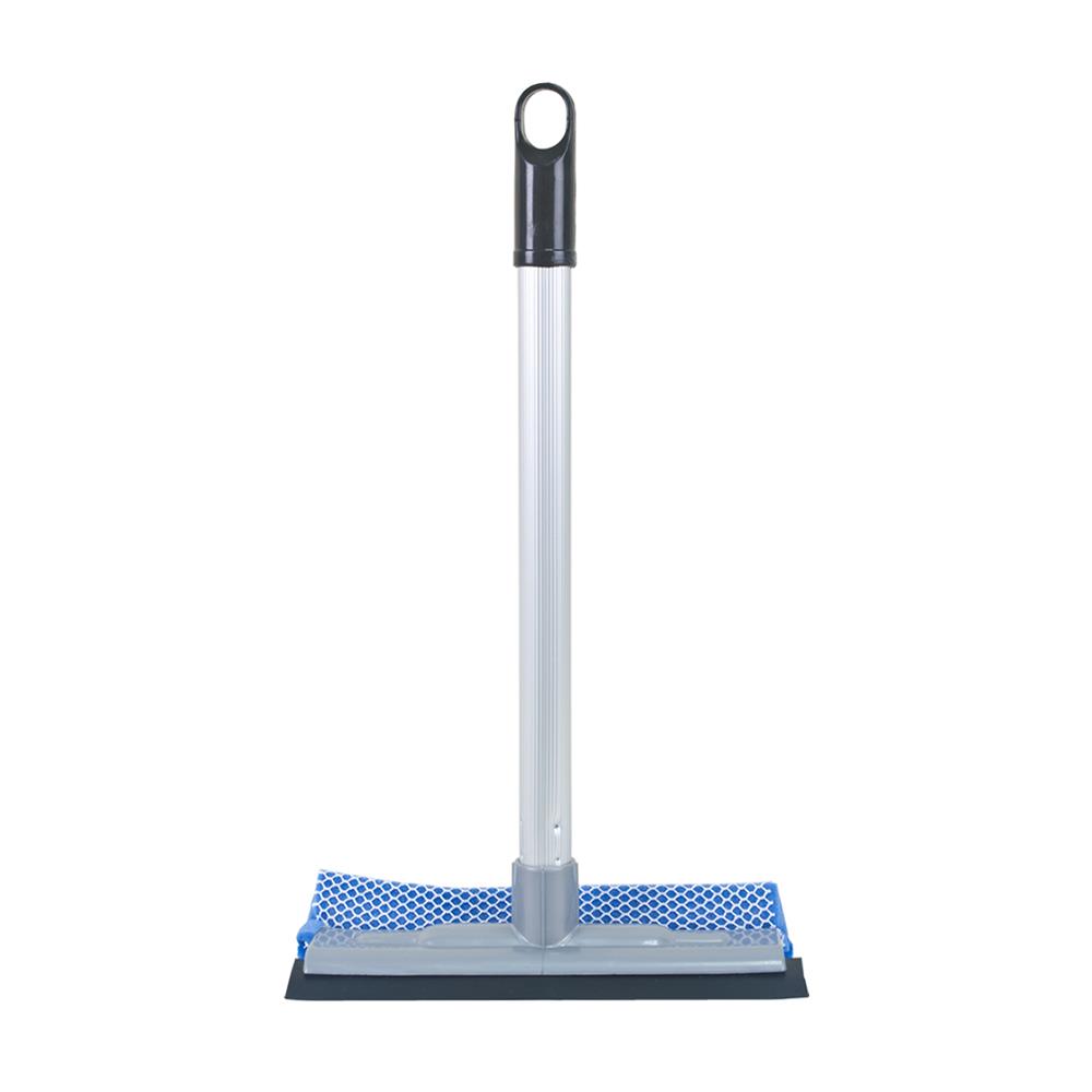 ที่เช็ดกระจกฟองน้ำพร้อมยาง ด้ามสั้น BE MAN สีเทา