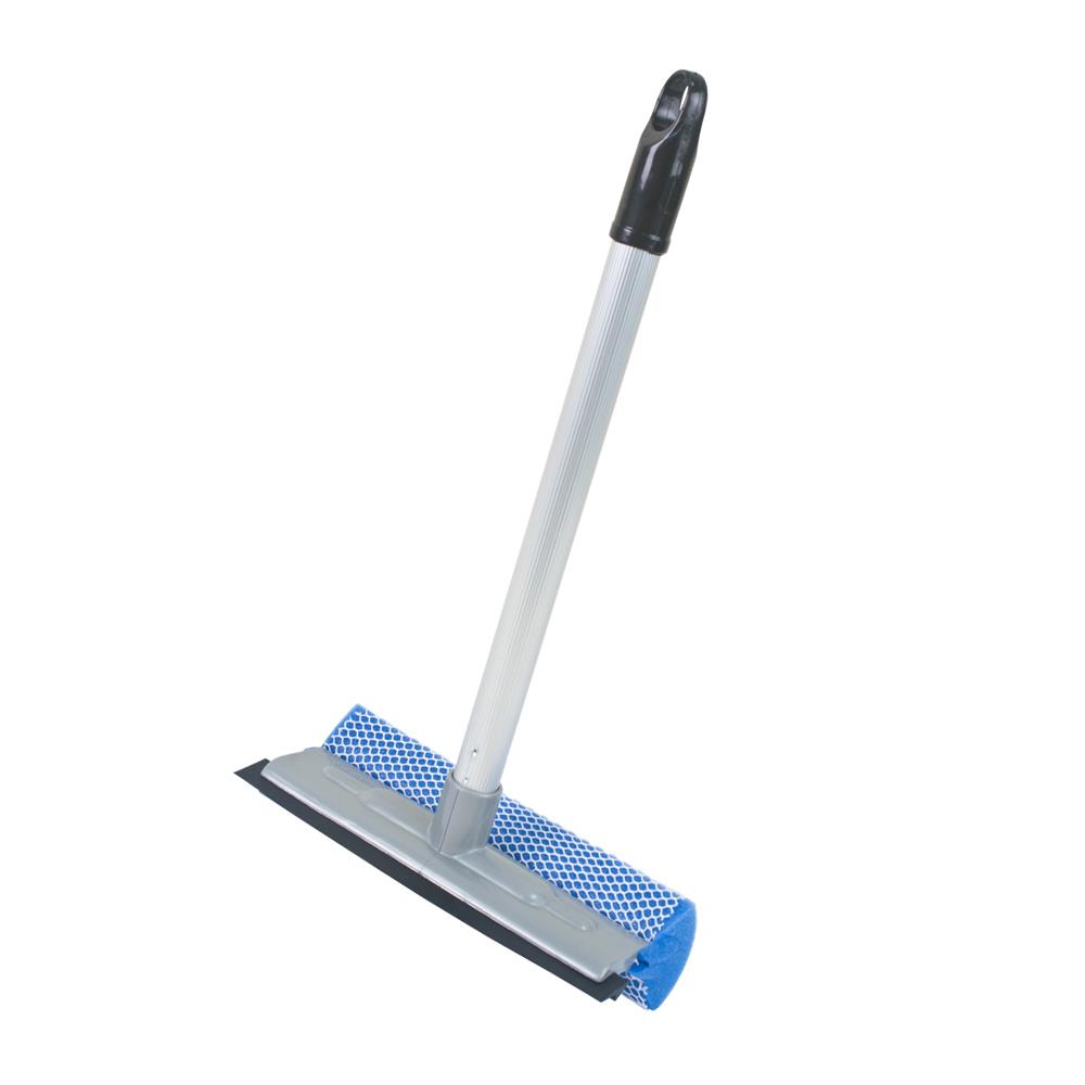 ที่เช็ดกระจกฟองน้ำพร้อมยาง ด้ามสั้น BE MAN สีเทา