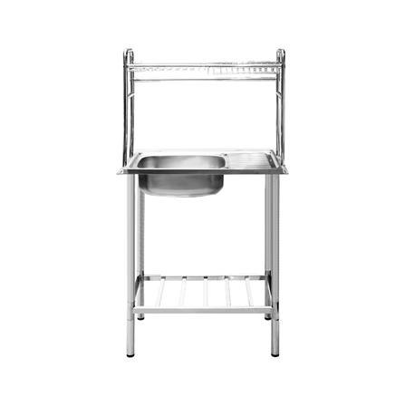 ซิงค์ขาตั้ง 1 หลุม 1 ที่พัก DYNA HOME DH7545GB สีเงิน_1