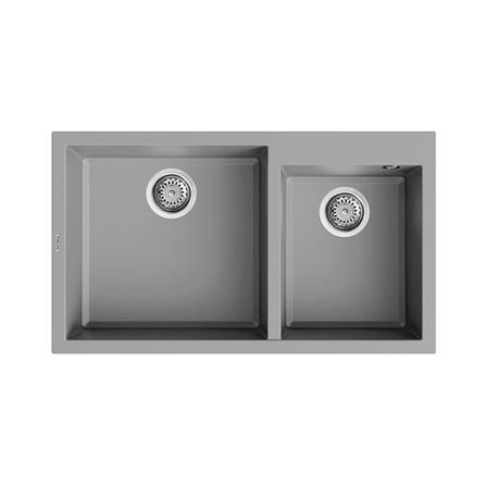 ซิงค์ฝัง 2 หลุม METRIX NES20CE สีปูนเปลือย