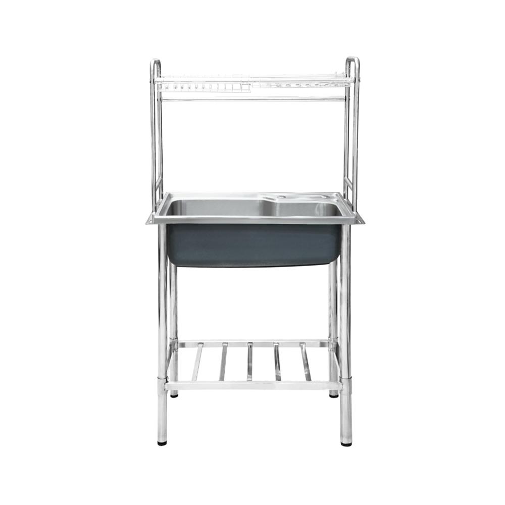 ซิงค์ขาตั้ง 1 หลุม DYNA HOME DH7545BGB สีเงิน