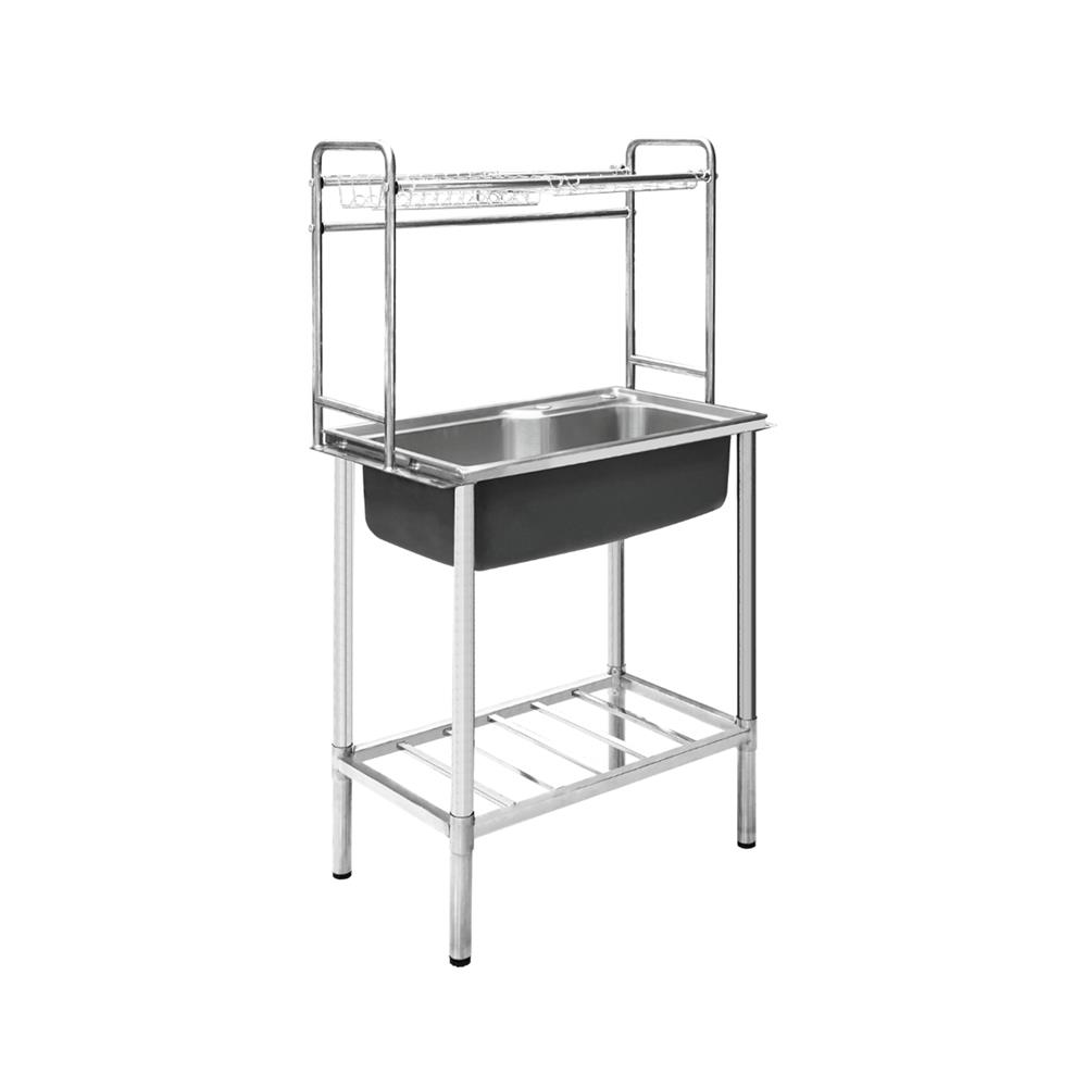 ซิงค์ขาตั้ง 1 หลุม DYNA HOME DH7545BGB สีเงิน