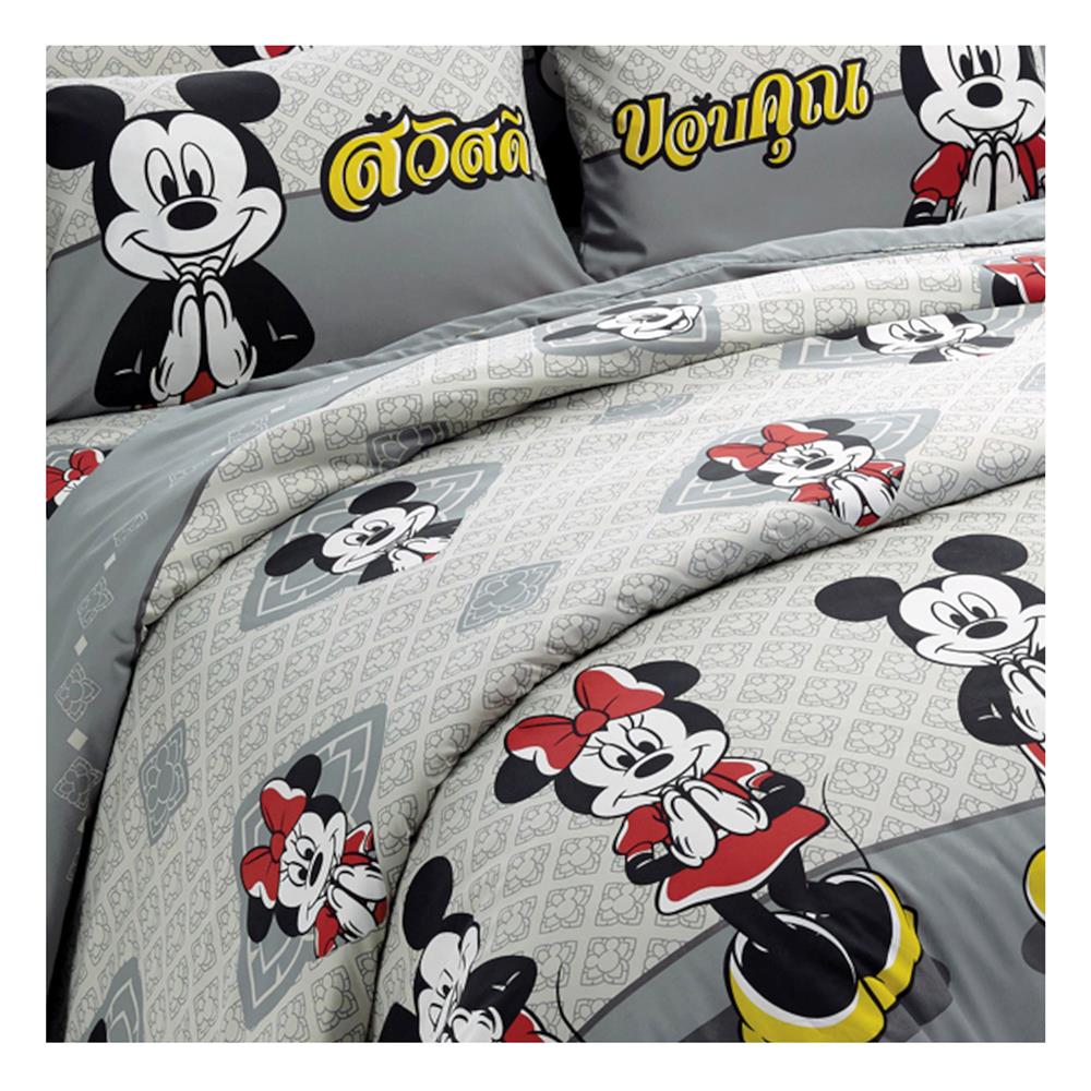ชุดผ้าปูที่นอน 3.5 ฟุต 3 ชิ้น FOUNTAIN MICKEY MOUSE FTC086