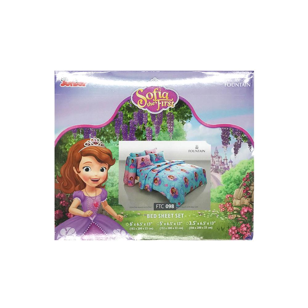 ชุดผ้าปูที่นอน 3.5 ฟุต 3 ชิ้น FOUNTAIN SOFIA THE FIRST FTC098
