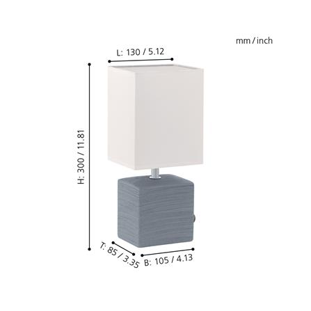 ไฟตั้งโต๊ะ EGLO MD MATARO สีเทา/ขาว_3