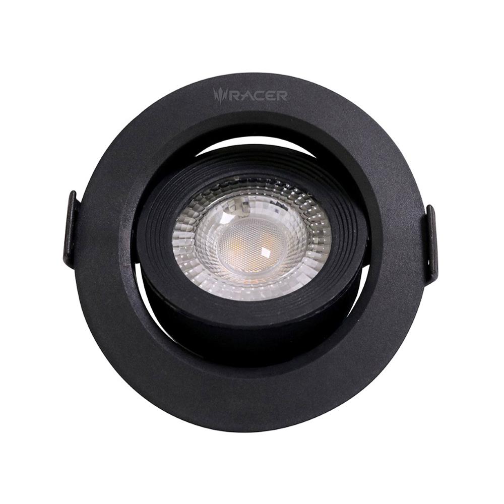 ดาวน์ไลท์ LED RACER ADJUST 3.5 นิ้ว 5 วัตต์ DAYLIGHT สีดำ