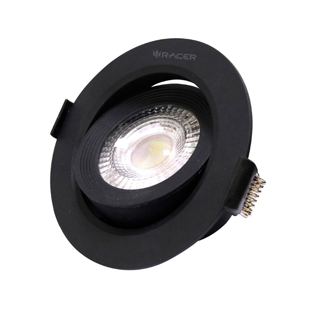ดาวน์ไลท์ LED RACER ADJUST 3.5 นิ้ว 5 วัตต์ DAYLIGHT สีดำ