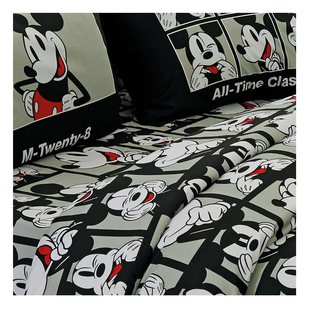 ชุดผ้าปูที่นอน 3.5 ฟุต 3 ชิ้น FOUNTAIN MICKEY MOUSE FTC111