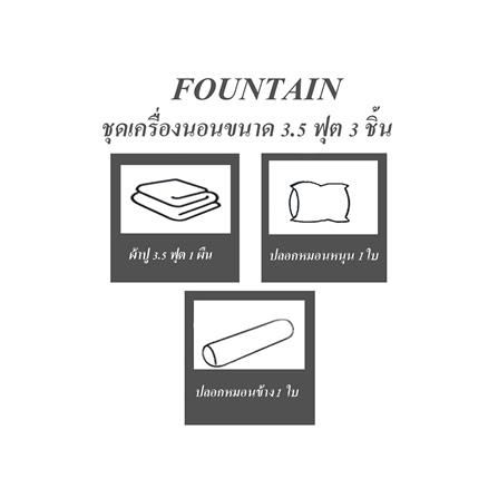 ชุดผ้าปูที่นอน 3.5 ฟุต 3 ชิ้น FOUNTAIN CINNAMOROLL FTC088_4