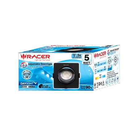 ดาวน์ไลท์ LED RACER ADJUST 3.5 นิ้ว 5 วัตต์ DAYLIGHT สีดำ_3