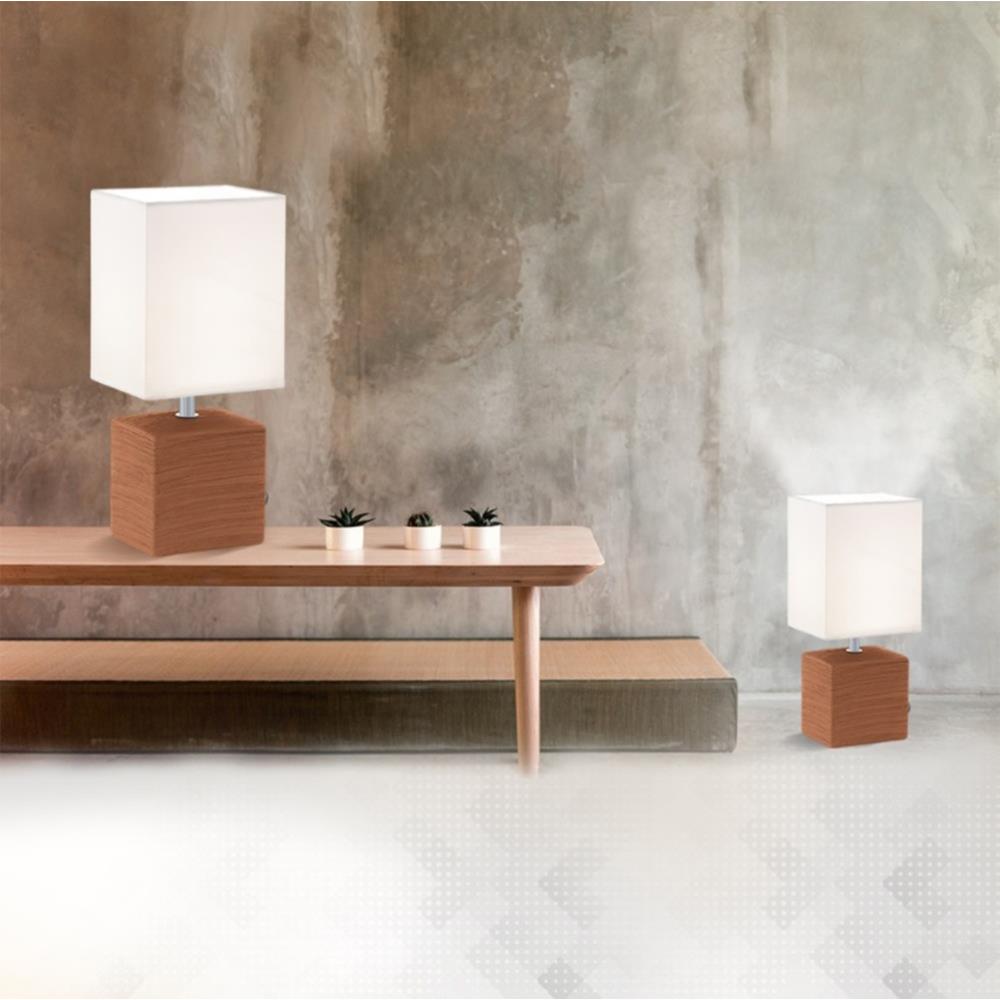 ไฟตั้งโต๊ะ EGLO MD MATARO สีขาว/น้ำตาล