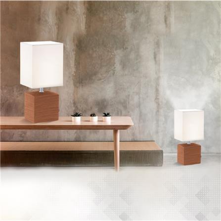 ไฟตั้งโต๊ะ EGLO MD MATARO สีขาว/น้ำตาล_1