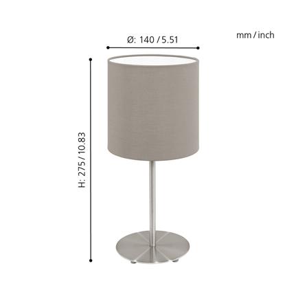 ไฟตั้งโต๊ะ EGLO MD PASTERI สีน้ำตาลเทา/เงิน_3