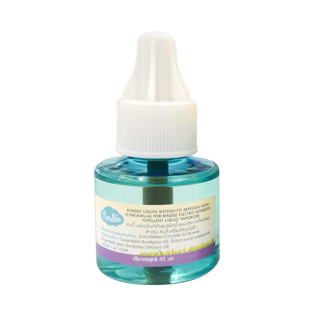 รีฟิลน้ำยากันยุงสำหรับเด็ก KINDEE 45 มล. ตะไคร้หอม