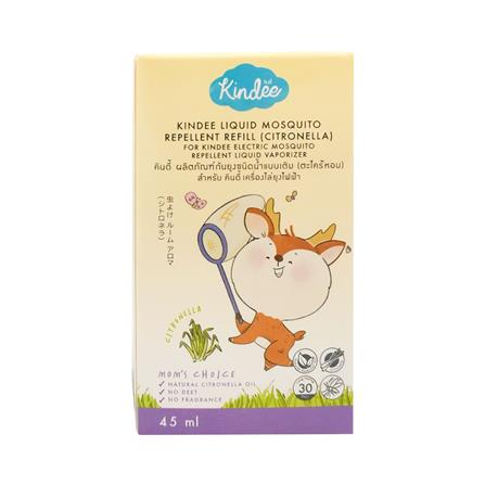 รีฟิลน้ำยากันยุงสำหรับเด็ก KINDEE 45 มล. ตะไคร้หอม_1