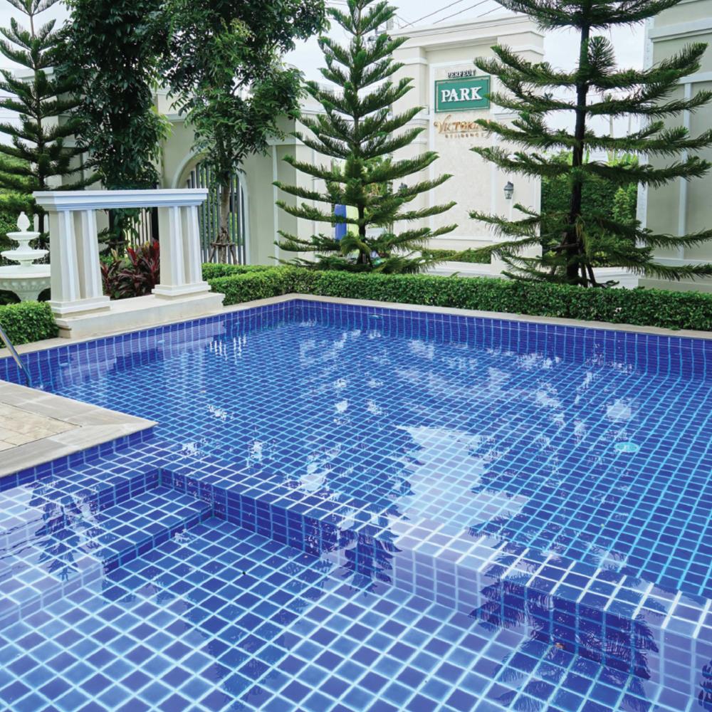 กระเบื้องสระว่ายน้ำ 4x4 นิ้ว KENZAI ยิปซี ฮาวาเอี้ยน บลู 1 90P