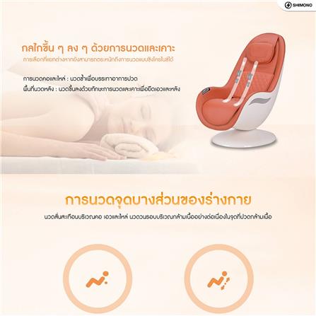 เก้าอี้นวดไฟฟ้า SHIMONO OGI-2222D-BR สีน้ำตาล_3