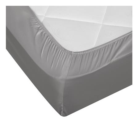 ชุดผ้าปูที่นอน 3.5 ฟุต 4 ชิ้น HOME LIVING STYLE CROSSING สีขาว/เทา_3