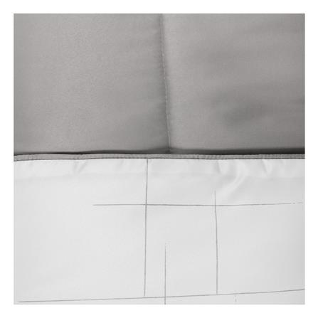 ชุดผ้าปูที่นอน 3.5 ฟุต 4 ชิ้น HOME LIVING STYLE CROSSING สีขาว/เทา_4