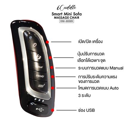 เก้าอี้นวดไฟฟ้า SHIMONO OGI-2222D-CF สีกาแฟ_3