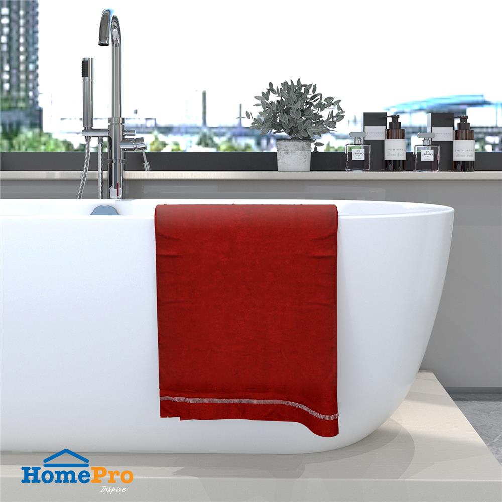 ผ้าขนหนู ME LIVING LUCIA 30X60 นิ้ว สี RED