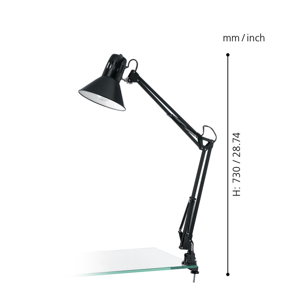 ไฟอ่านหนังสือ EGLO FIRMO 90873 สีดำ